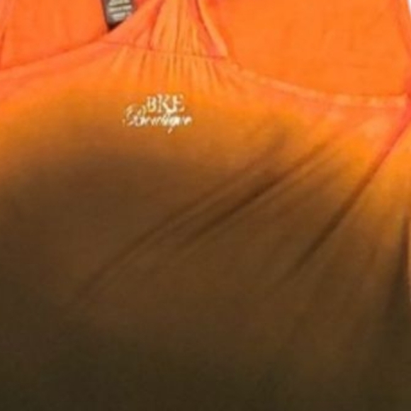 BKE Boutique Racer Back Tank. Size Small. Orange & Black with Silver Applique. - Picture 7 of 7